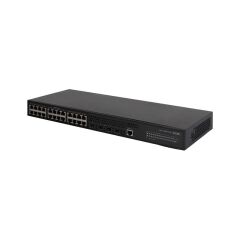 H3C S5024PV3‑EI (9801A1QT) 24 Port Gigabit + 4 x 1 Gbps SFP Uplink, Layer 2 Yönetilebilir, Rackmount Metal Kasa