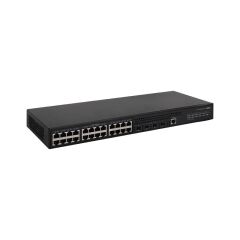 H3C S5024PV3‑EI (9801A1QT) 24 Port Gigabit + 4 x 1 Gbps SFP Uplink, Layer 2 Yönetilebilir, Rackmount Metal Kasa
