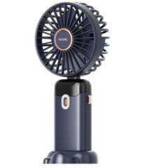 Asonic AFN28 Lacivert 500mAh 3 Kademe Dijital Göstergeli Katlanabilir Mini USB Fan