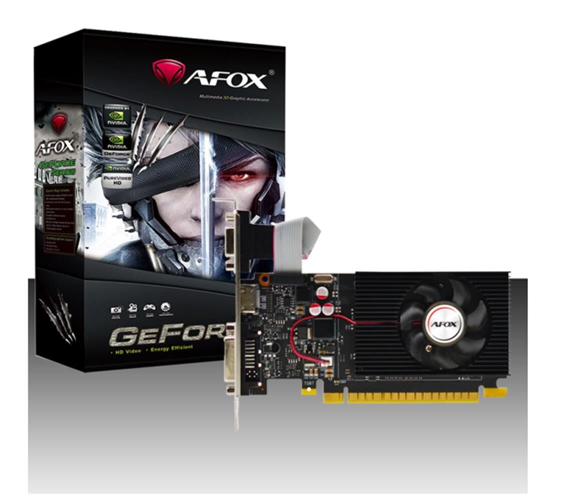 Afox Geforce GT730 4gb Ddr3 128bit AF730-4096D3L3 DVI HDMI VGA LP Single Fan Retail Pack Ekran Kartı