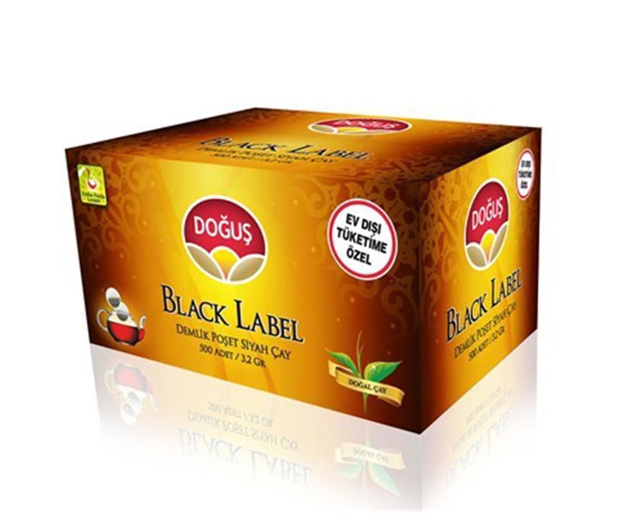 Doğuş Black Label Demlik Poşet Çay (EDT) 500 Adet x 3,2 g (1,6 kg)