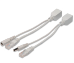 DIGITUS Power over UTP Splitter Kablosu PoE Splitter Ethernet Üzerinden Güç Ayırıcı 5V 9V 12V Destekli Ağ Güç Dönüştürücü