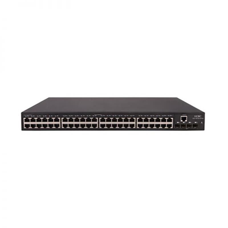 H3C LS‑5130S‑52P‑EI‑GL 48 Port Gigabit Yönetilebilir Switch + 4 x 1 Gbps SFP Uplink + Konsol Port, Rackmount Metal Kasa