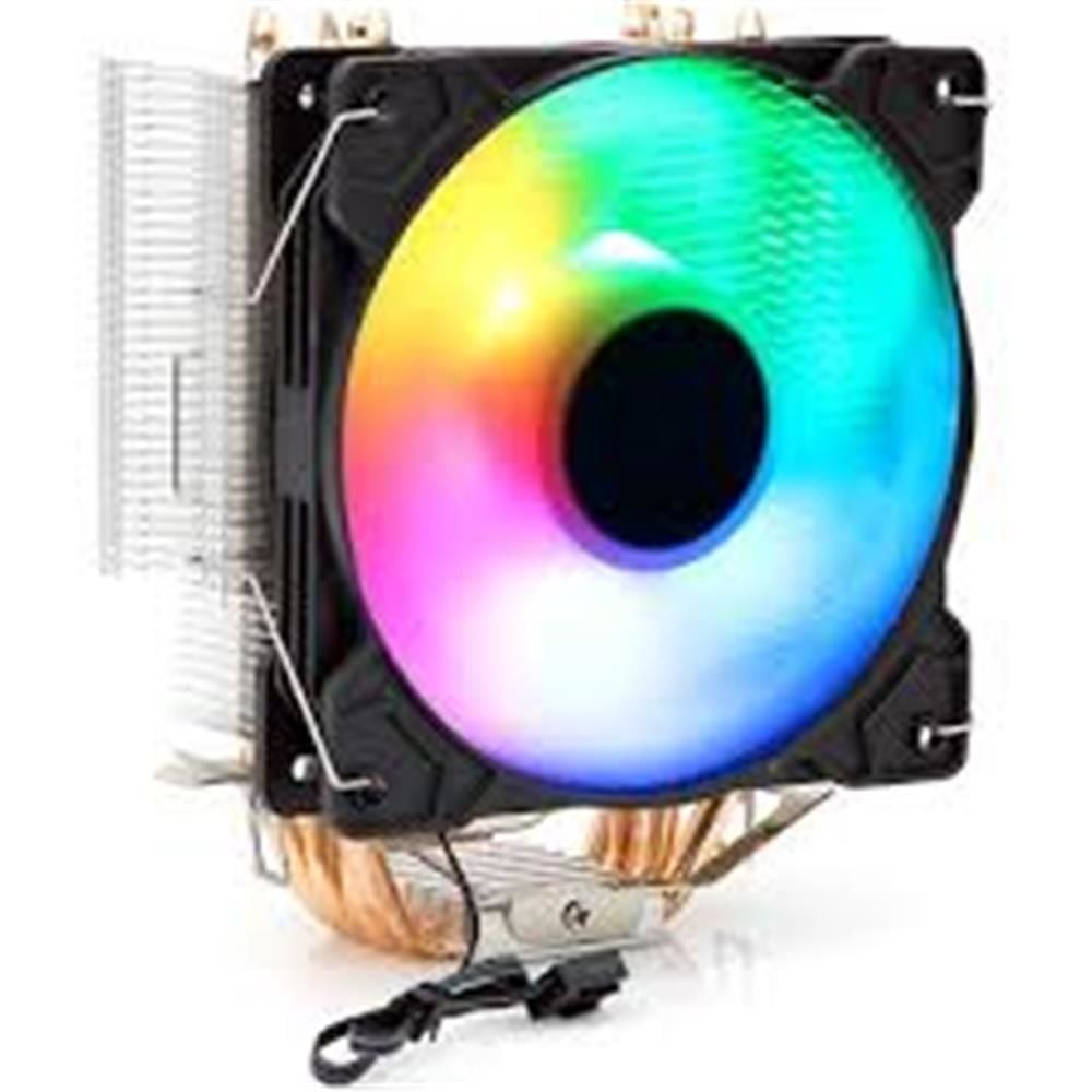 Dark Freezer X123 Duo 2x120 mm Fixed RGB Fanlı 170W TDP Kule Tipi Doğrudan Temaslı 4 Heat‑Pipe 2×120 mm PWM Fanlı Intel LGA 775/115x/1200/1366/1700/1851 & AMD AM2/AM3/AM4/AM5 Uyumlu Soğutucu