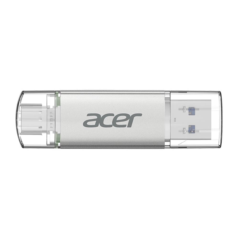Acer UT300 256GB USB 3.2 Gen 1 Dual Drive USB-A & USB-C Çift Taraflı Metal Flash Bellek