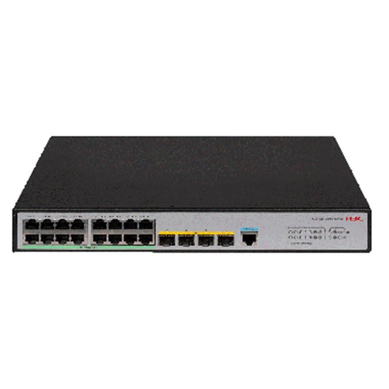 H3C S5120V3‑20P‑LI 16 Port Gigabit + 4 x 1 Gbps SFP Uplink + Konsol Port, Layer 3 Yönetilebilir, Rackmount Metal Kasa