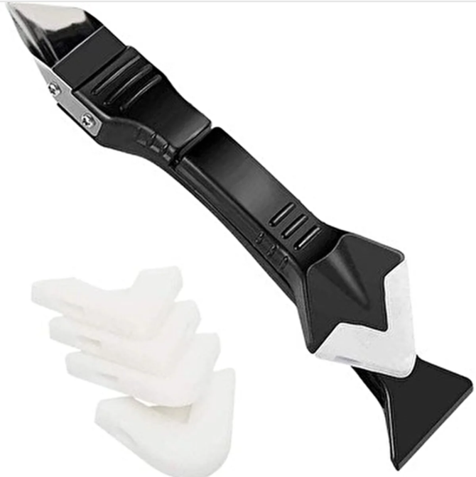Lotus LTS-7408-5093 Ergonomik Tutma Saplı Silikon Derz Kazıyıcı El Aleti