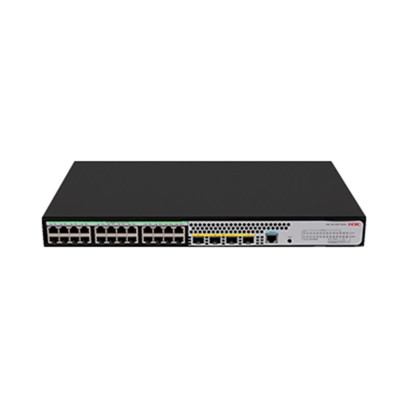 H3C 9801A41C S5120V3‑28P‑LI 24 Port Gigabit Yönetilebilir Switch + 4 x 1 Gbps SFP + 1 x Konsol Port, Rackmount Metal Kasa