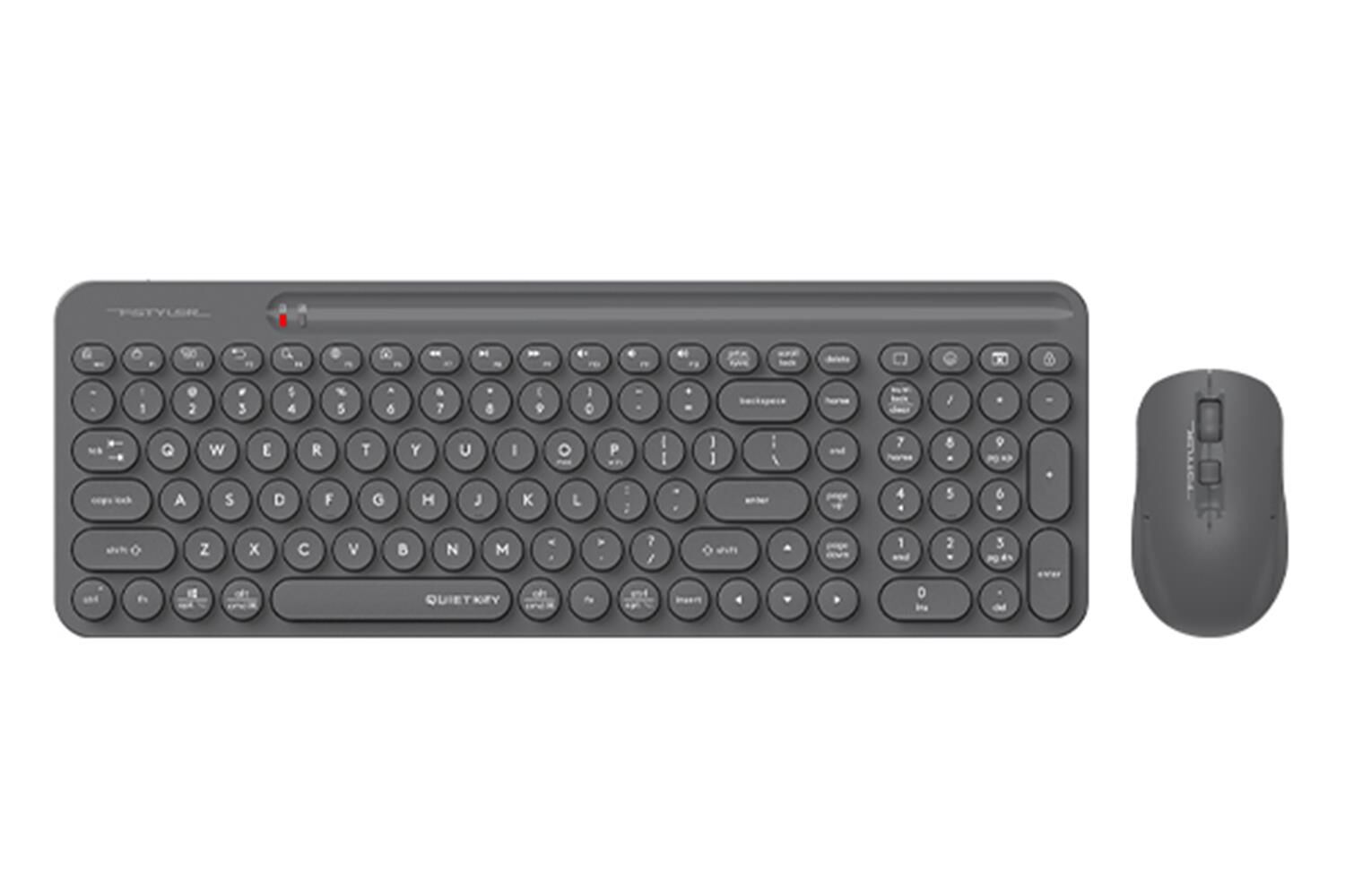 A4 Tech Fstyler FG3300 Air2 2.4GHz Kablosuz Sessiz Türkçe Q Klavye & Optik Mouse Set - Gri