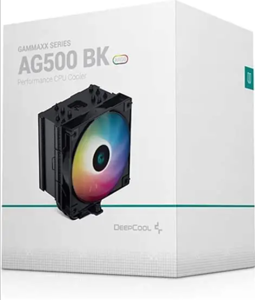 DeepCool AG500 BK ARGB V2 120mm Intel LGA1700/1851 Uyumlu ARGB CPU Hava Soğutucu Kule Tipi Soğutma