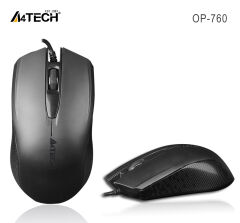A4 Tech OP-760 V-Track USB Kablolu Optik Siyah Mouse