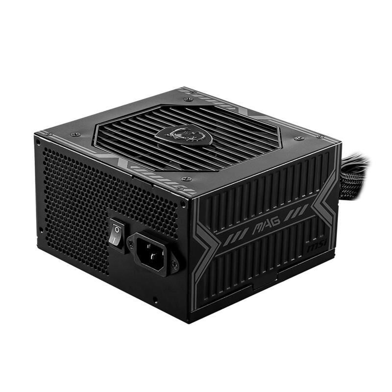 MSI MAG A550BN 550W 80 PLUS Bronze Sertifikalı ATX PSU – 120 mm Sessiz Fan, Active PFC, OCP/OVP/OPP/OTP/SCP Koruması, Siyah Kasalı