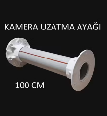 KameraKutusu TRK-FP-100Cm Kamera Uzatma Ayağı 100cm Metal Güvenlik Kamera Direği Duvar Tavan Montaj Uzatma Aparatı CCTV Braket