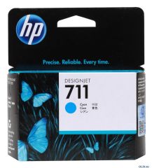 HP 711 Cyan (Mavi) 29 ml Orijinal Mürekkep Kartuşu (CZ130A) - DesignJet T120 / T125 / T520 / T530 Serisi Uyumlu