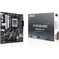 ASUS PRIME B840M-K DDR5 8000MHZ 1XHDMI 2XM.2 USB MATX AM5 (AMD AM5 9000/8000/7000 SERİLERİ İLE UYUMLU)