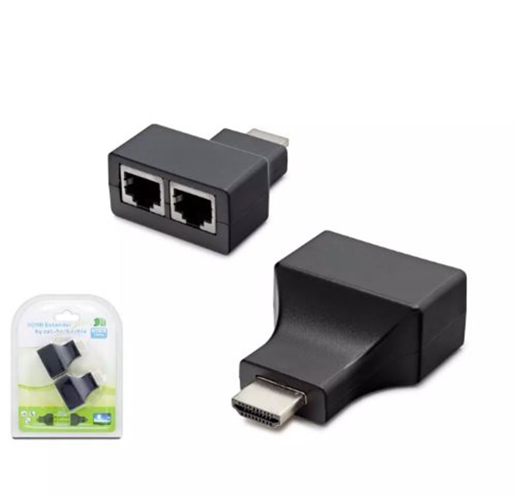 HADRON HDX1298 30M HDMI Extender by CAT5/6 Siyah