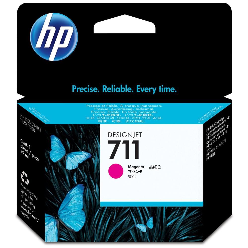 HP 711 29-ml Magenta (Macenta) DesignJet Plotter Mürekkep Kartuşu (CZ131A) - DesignJet T120, T130, T520, T525, T530 Uyumlu
