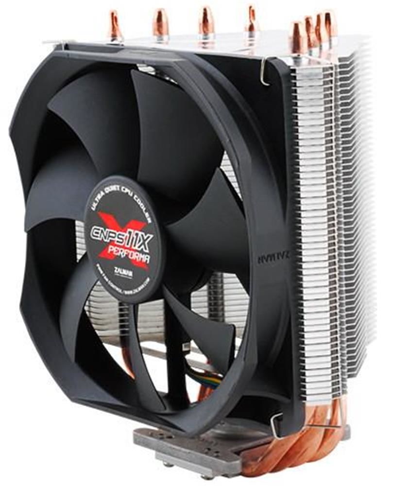 Zalman CNPS11X PERFORMA 120 mm V‑Tipi Çift Heat‑Pipe CPU Soğutucu (Intel LGA2011/1366/1155/1156/775 & AMD FM2/FM1/AM3+/AM3/AM2+/AM2 Soket, 4 Isı Borusu, PWM Fan, Siyah)