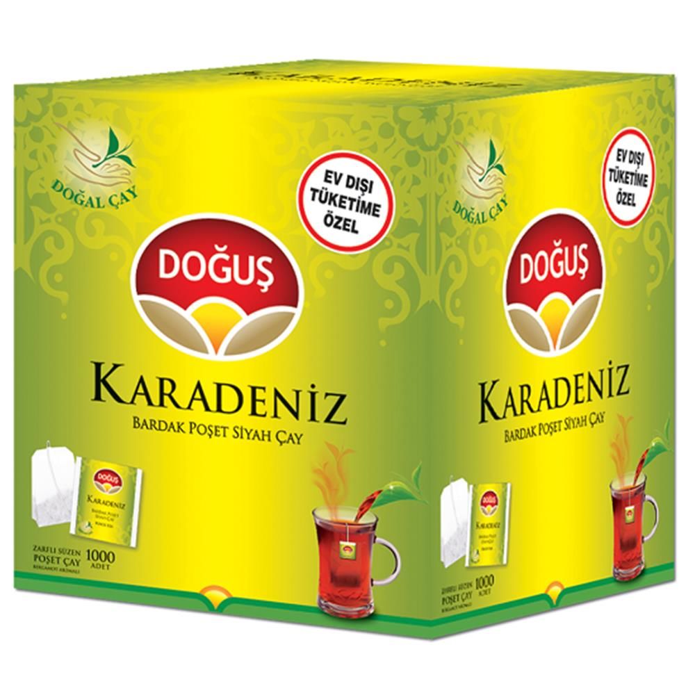 Doğuş Karadeniz Bardak Poşet Çay (EDT) 1000 Adet x 2 g (2 kg)