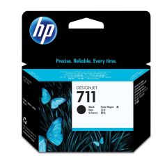 HP 711 Black (Siyah) 80 ml Orijinal Mürekkep Kartuşu (CZ133A) - DesignJet T120 / T125 / T130 / T520 / T525 / T530 Serisi Uyumlu