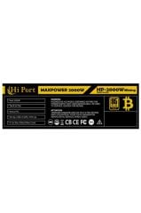 Hiport Maxpower 2000W 1x 20+4pin, 3x IDE, 6x SATA, 16x 6+2pin Mining Güç Kaynağı (Kutulu)