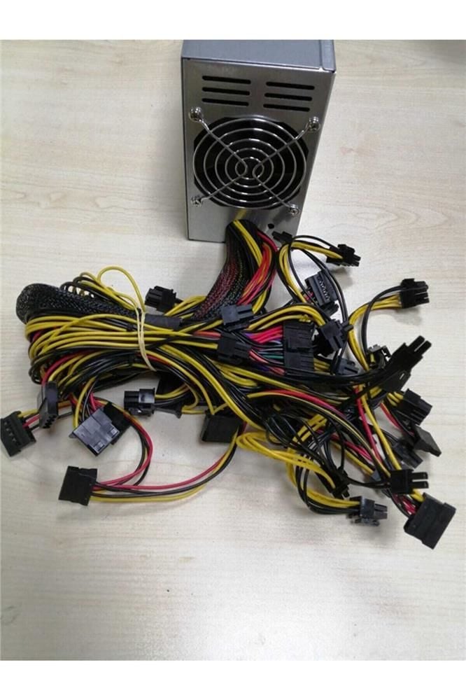 Hiport Maxpower 2000W 1x 20+4pin, 3x IDE, 6x SATA, 16x 6+2pin Mining Güç Kaynağı (Kutulu)