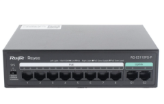 Ruijie Reyee RG-ES110FG-P 8 Port Fast Ethernet PoE + 2 Port Gigabit Uplink 110W PoE Switch Yönetilemez