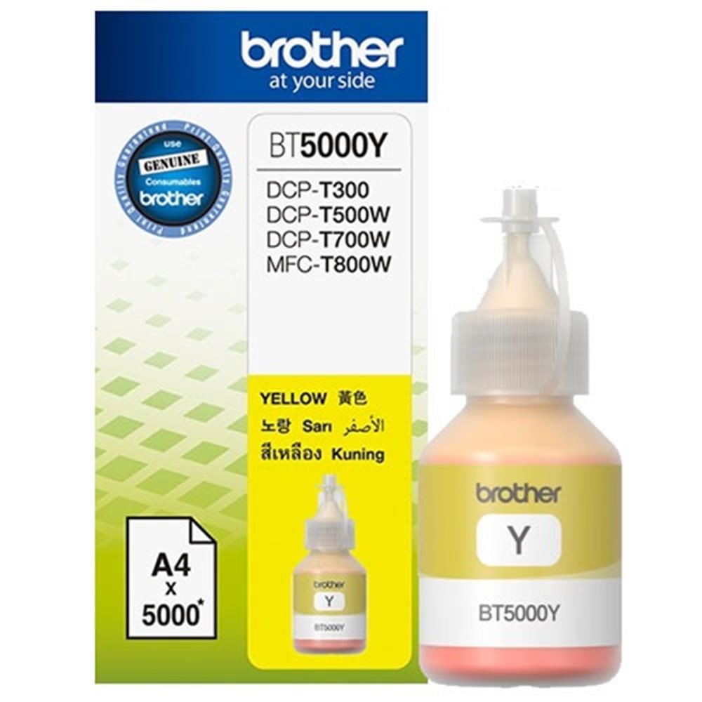 Brother BT5000Y Sarı (Yellow) Orijinal Mürekkep Şişesi (5.000 Sayfa)