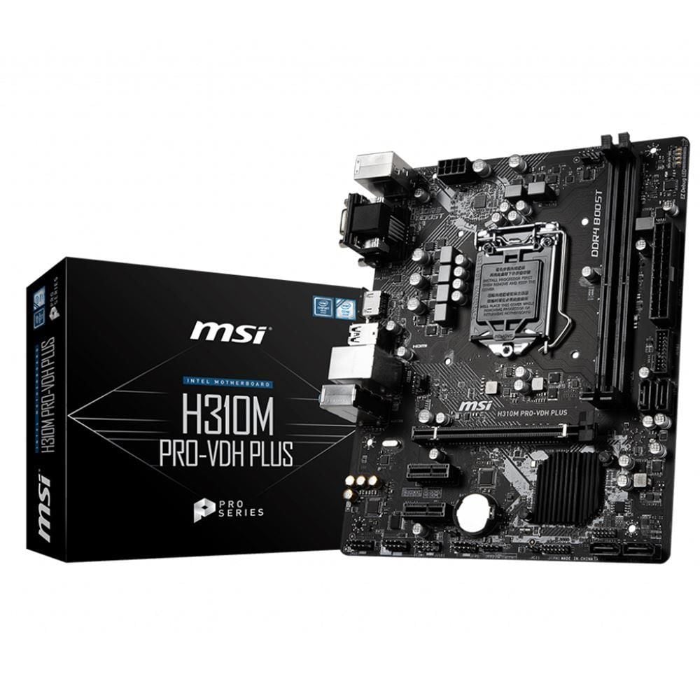 MSI H310M Pro-VDH Plus Intel H310M 1151 DDR4 2666MHz Anakart