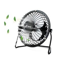 Feny FN-F86 Metal 360 Derece Dönebilen 4'' Mini Masaüstü Fan