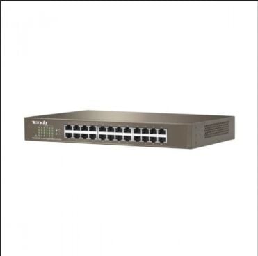 TENDA S218GPC-BH 18 Port 10/100/1000 Mbps Gigabit Yönetilemez PoE+ Switch 16x PoE+ Port 2x Gigabit Uplink Port 250W PoE Güç Bütçesi Rackmount Metal Kasa