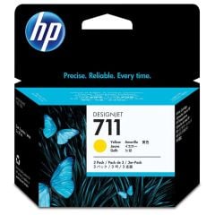 HP 711 Yellow (Sarı) 29ml Orijinal Plotter Mürekkep Kartuşu - 3 Adet Avantaj Paketi (CZ136A)