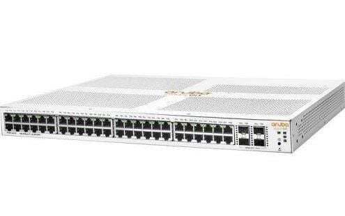 HPE Aruba Instant On 1930‑48G 4SFP+ (JL685A) 48×10/100/1000 Mbps RJ45 + 4×1/10 Gbps SFP+ Smart‑Managed Rack‑Mount Switch • 176 Gbps Switching • 130.95 Mpps • Web/Cloud Yönetim • Fanless Metal Kasa • Lifetime Garanti