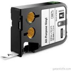 DYMO 1868751 XTL Çok Amaçlı Vinil 12 mm x 7 m Beyaz-Siyah