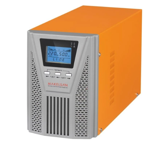 MAKELSAN POWERPACK SE 1 KVA 2x9AH 5-15dk 1/1 Tek Faz Kesintisiz Güç Kaynağı UPS