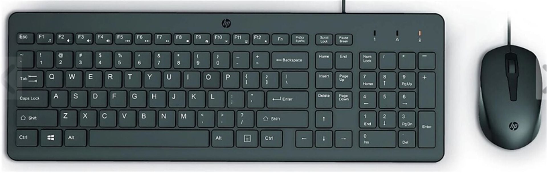 HP 150 Wired Kablolu USB Türkçe Q Klavye ve 1600 DPI Optik Mouse Seti (240J7AA)