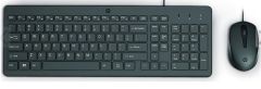HP 150 Wired Kablolu USB Türkçe Q Klavye ve 1600 DPI Optik Mouse Seti (240J7AA)