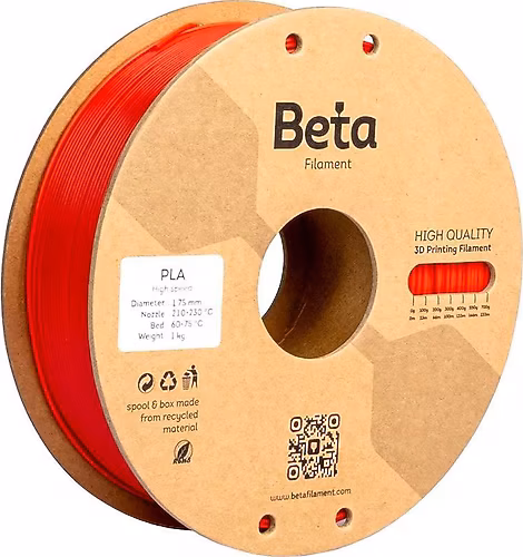 Beta PLA+ Filament Kiss Red