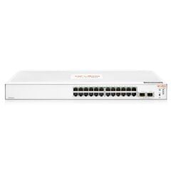 HPE Aruba Instant On 1830-24G JL812A 24×10/100/1000 Mbps RJ45 + 2×1Gbps SFP Uplink Smart-Managed Rackmount Switch • 52 Gbps Switching • 38.7 Mpps • Web & Cloud Yönetim • Fanless Metal Kasa • Energy Efficient Ethernet • Lifetime Garanti