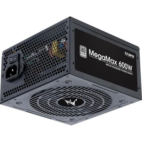 ZALMAN MegaMax ZM600‑TXII 600W 80 Plus Standard 86% Verimlik Dual‑Forward +12V 2‑Raylı 120 mm Fanlı Active PFC ATX 12V v2.31 PSU Siyah