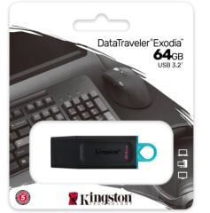 Kingston DataTraveler Exodia 64GB USB 3.2 Gen 1 Flash Bellek DTX/64GB