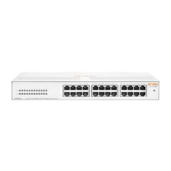 HPE Aruba Instant On 1430‑24G (R8R49A) 24-Port Gigabit Unmanaged Rack/Taşınabilir Switch • 24×10/100/1000 Mbps RJ45 • Fanless Sessiz Metal Kasa • Energy-Efficient Ethernet • Lifetime Warranty