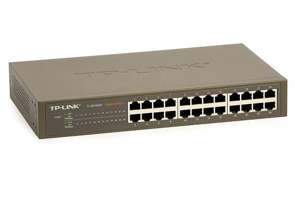 TP-LINK TL-SG1024D 24 Port Gigabit 10/100/1000 Mbps Yönetilemez Switch, Rack/Uygun, Ev ve Ofis Ağları İçin