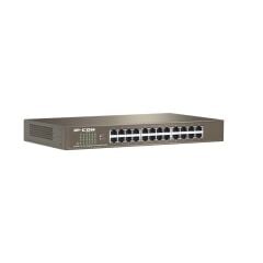 IP‑COM G1024D 24×10/100/1000 Mbps RJ45 Metal Kasa Rack‑Mount Unmanaged Switch • 48 Gbps Switching • 8K MAC • 4 Mb Buffer • Fanless • Yıldırım Koruma