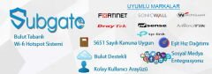 Subgate SG1-C100 Hotspot Gateway ve 5651 Sayılı Kanun Uyumlu Loglama Yazılımı Lisansı - 100 Kullanıcı (1 Yıllık)