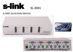 S-link SL-2041 4pc-1mn vga+ps-2 Otomatik Kvm Switch