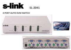 S-link SL-2041 4pc-1mn vga+ps-2 Otomatik Kvm Switch