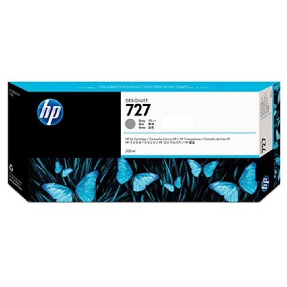 HP 727 Gray (Gri) 300ml Orijinal Plotter Mürekkep Kartuşu - F9J80A