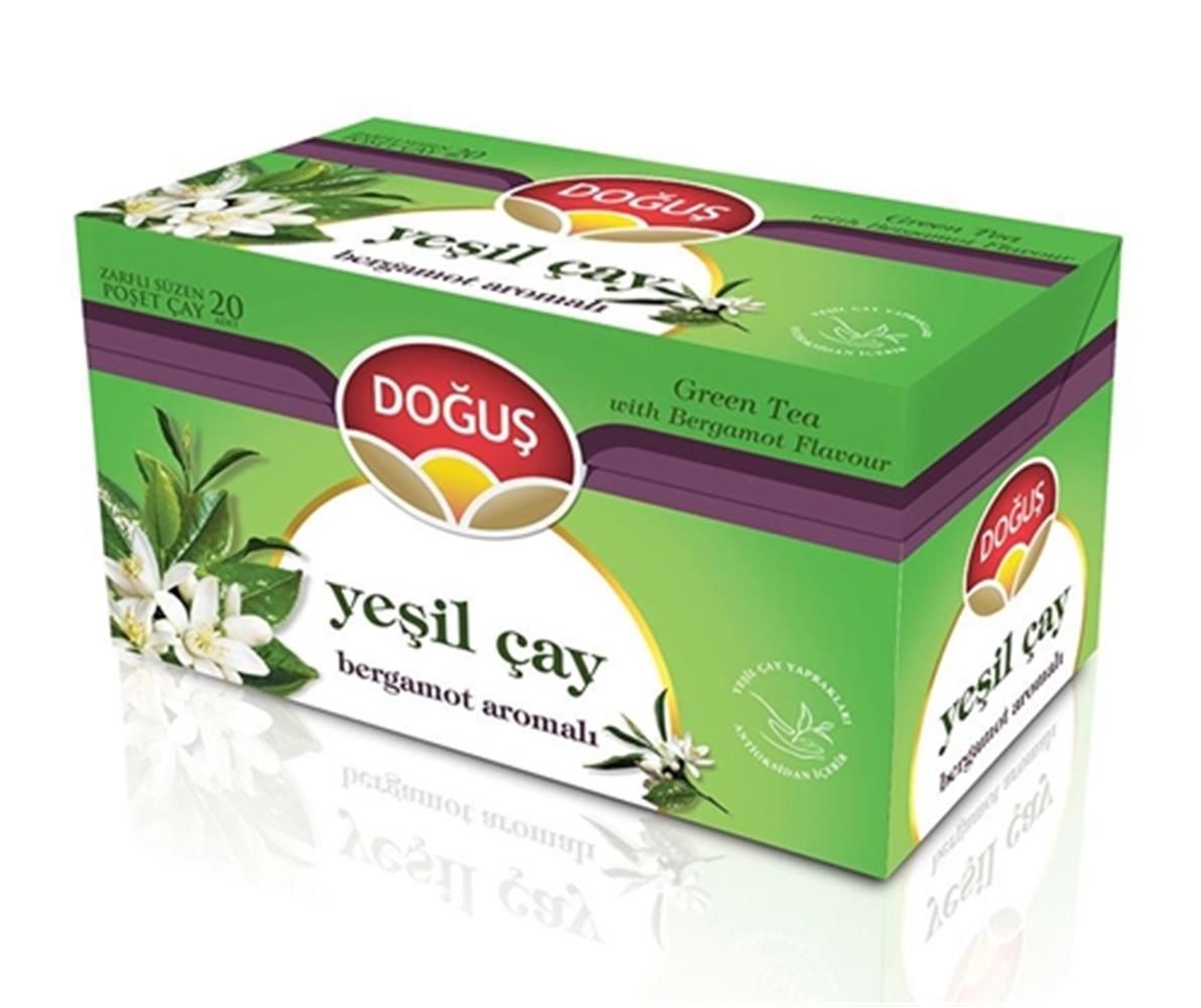 Doğuş Bergamot Aromalı Yeşil Çay 20 Adet x 1,75 g (35 g)