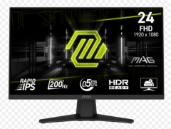 MSI MAG 244F 23.8'' Rapid IPS 200Hz 0.5ms FHD FreeSync Premium Gaming Monitör Düz Panel